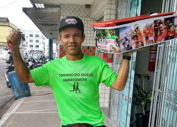 Vendedor de queijos em Linhares participa da São Silvestre