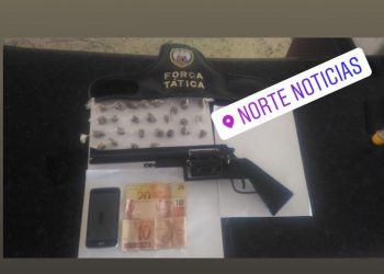 Maconha, arma e menores são apreendidos no Residencial Rio Doce.