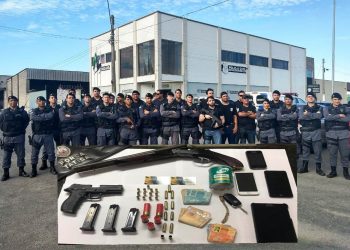 Operação conjunta entre as polícias Civil e Militar cumpre mandados e apreende armas e munições em Linhares