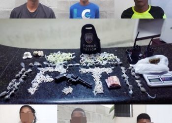 Força Tática estoura duas bocas de fumo e apreende mais de seiscentas pedras de crack