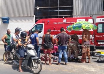 Colisão entre Saveiro e Moto deixa vítima com fratura exposta; Veja vídeo