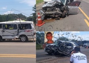 TRÂNSITO – Acidente na BR 101 deixa 9 feridos e uma vítima fatal; Vídeos