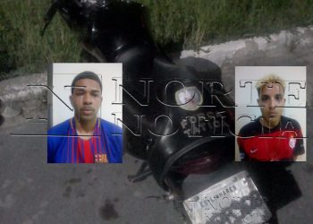 Dupla com camisa do Barcelona e do Flamengo é detida com Motocicleta roubada