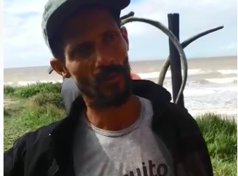 Ex-morador de Linhares é um dos três pescadores que estavam desaparecidos; Em vídeo ele conta o que aconteceu