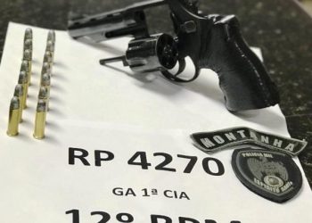 Polícia Militar faz apreensão de arma de fogo e munições no interior de Linhares