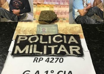 “Coroa e Barrabás” são detidos; um com dinheiro e maconha na cueca e outro por homicídio