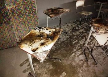 Principio de incêndio em Escola de Linhares