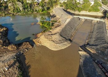 Obras da primeira etapa da retirada do barramento do rio Pequeno já começaram