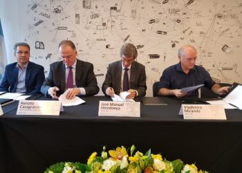 Espírito Santo assina acordo de cooperação com INESC TEC e INESC P&D Brasil, em Portugal