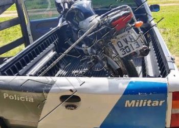 Motocicleta que era utilizada na pratica de crimes é apreendida pela Policia