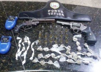 Força Tática prende suspeitos de cometer homicídios e apreende armas, drogas e munições em Linhares.