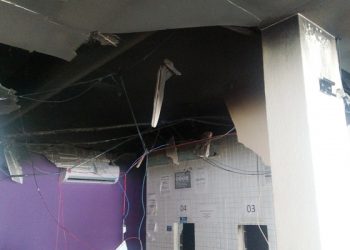 VÍDEO – INCÊNDIO CRIMINOSO: Fogo destrói parte de sorveteria no Centro