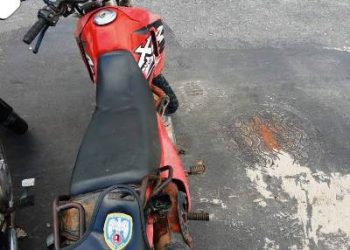 Força Tática Recupera motocicleta no bairro Aviso com restrição de furto/roubo