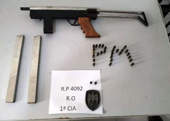 PM apreende submetralhadora no Santa Cruz