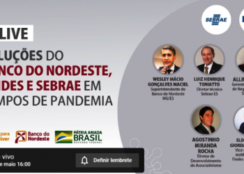 Sebrae/ES e Findes participam de live com o Banco de Nordeste sobre soluções de crédito em tempos de pandemia