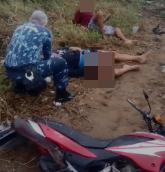 ATUALIZAÇÃO – Acidente entre carro e moto deixa duas pessoas feridas no São José