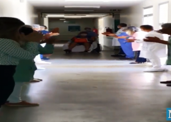 VÍDEO – Paciente de Linhares é curado de coronavírus e deixa hospital