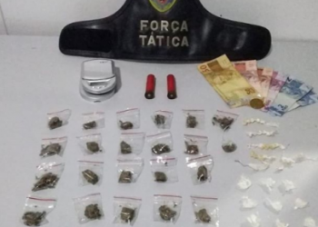 Força Tática faz apreensão de menor e drogas no Nova Esperança