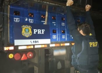 PRF apreende carga de cerveja sem Nota Fiscal na BR 101 em Linhares
