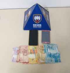 Polícia Militar apreende moeda falsa e detém três suspeitos em São Gabriel da Palha