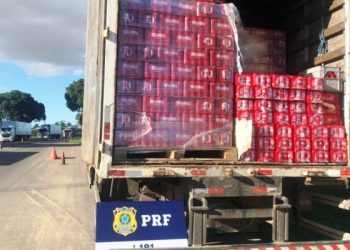 VÍDEO – Terceira carga irregular de cerveja é apreendida pela PRF em Linhares nesta semana