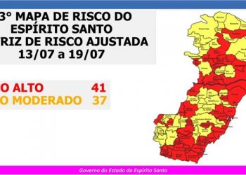 Governo do Espírito Santo divulga 13º Mapa de Risco Covid-19