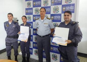 VIDEOS – Policiais militares do 12º Batalhão de Linhares são homenageados pelo Comando Geral da Polícia Militar
