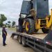 Retroescavadeira furtada em Ecoporanga é encontrada na cidade de Pedro Canário