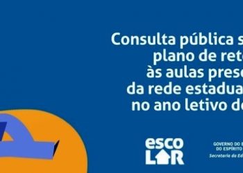 Volta às Aulas Presenciais da Rede Estadual; Dê sua opinião aqui