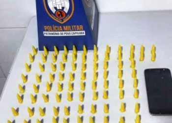 Suspeito de tráfico é preso com 104 pinos de cocaína em Linhares