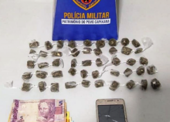 FLAGRANTE – Três pessoas são detidas comercializando droga no Santa Cruz