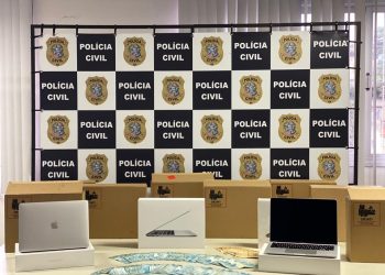 Polícia Civil recupera carga de notebook avaliada em R$ 110 mil