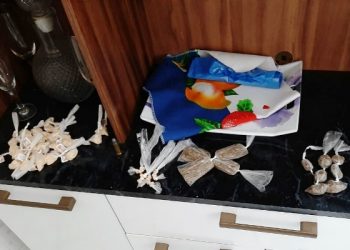 Policia Civil de Linhares e Sooretama apreende drogas durante cumprimento de mandado.