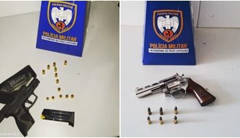 Polícia Militar apreende armas nos 3 Barras e em Bebedouro
