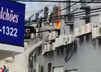 VÍDEO – Incêndio em shopping de Colatina, quatro pessoas foram para hospitais