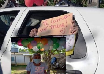 VÍDEO – Vovó faz 93 anos e é homenageada pela família com carreata, em Bebedouro