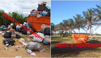 Prefeitura de Linhares atende comunidade e faz recolhimento do lixo