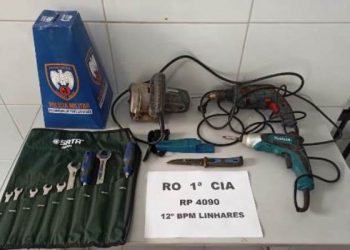 Ladrão é preso no Bairro Colina após furtar ferramentas