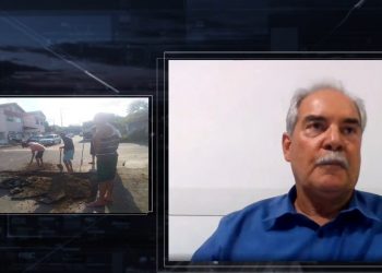 VIDEOS – Vereadores cobram secretário medidas urgentes para conter alagamentos e moradores quebram asfalto em protesto