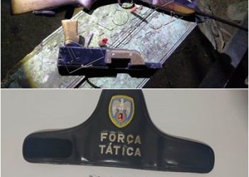 Força Tática apreende armas e droga no B. Aviso