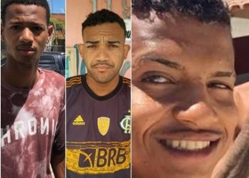 PROCURADOS – Polícia divulga fotos de três suspeitos de praticar roubo na Bagueira