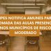 MPES notifica Amunes para retomada das aulas presenciais nos municípios de risco moderado