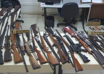 Polícia prende ex-militar do Exército suspeito de cárcere privado e apreende 75 armas em sua residência
