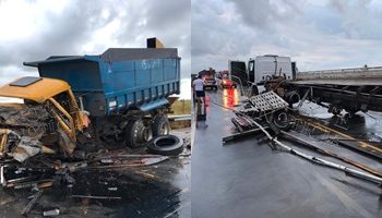 ATUALIZAÇÃO COM VIDEO – Grave acidente na estrada da Bagueria deixa 4 pessoas feridas.