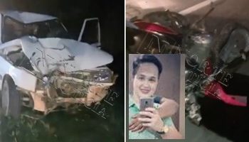 ATUALIZAÇÃO COM IDENTIFICAÇÃO – Colisão entre automóvel e motocicleta deixa uma vítima fatal na BR 101 em Sooretama; vídeo