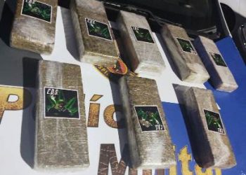 Quase 6 quilos de maconha são apreendidos no centro de Linhares; PM conta em vídeo como tudo aconteceu