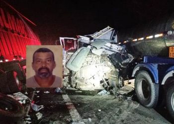 Colisão entre duas carretas e um Pálio deixa uma vítima fatal na ES 259