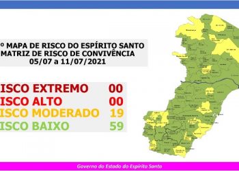 MAPA DE RISCO – Linhares vai para o “Risco Baixo”