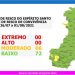 MAPA DE RISCO – Linhares volta para o “Risco Moderado”. No ES são 6 cidades no Risco Moderado e 72 no Baixo