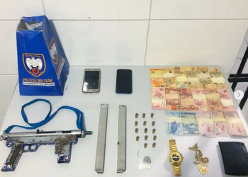 Polícia Militar faz apreensão de submetralhadora e munições em Linhares